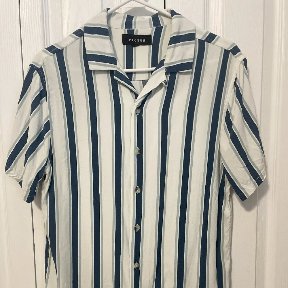 PacSun Striped Button-Down Mens Small